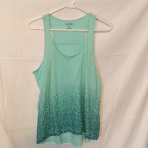 Columbia Green Active wear Shirt Suze Medium